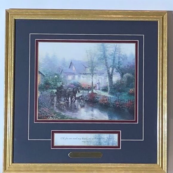 Thomas Kinkade Other - Thomas Kinkade “Sunday Outing” 14”x14”